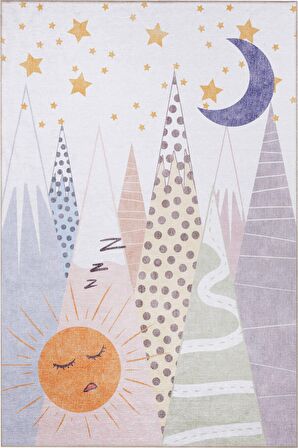 Artloop Çocuk Odası Halısı Minor Dekoratif Renkli Halı AL 406